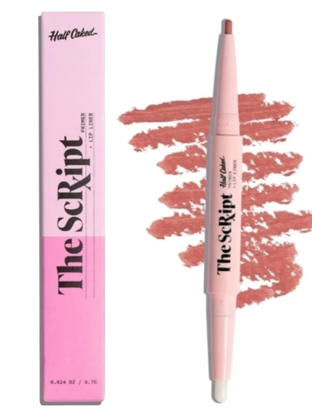 Half Caked The Script Primer + Lip Liner, a Two-step Waterproof Lip Duo